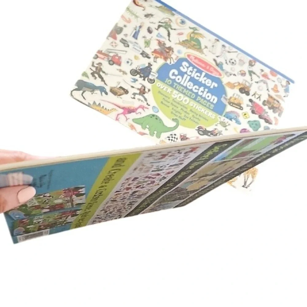 Melissa & Doug Sticker Collection and Reusable Habitats Sticker Pad Bundle New